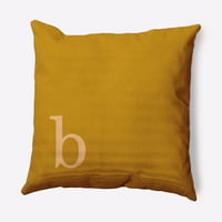 Едноставно маргаритка 16 16 модерна монограм декоративна перница за фрлање, есенско злато