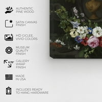 Студио Винвуд Студио Цвето и ботаничко традиционално платно уметност - цветна аранжман, wallидна уметност