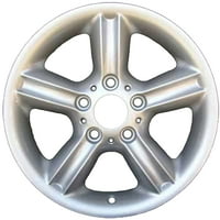 Преиспитано тркало за легури на алуминиум ОЕМ, светло сребро од искра, се вклопува во 2000- BMW Z3