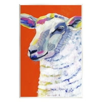 Stuple Industries модерни овци смели црвени сликарски животни и инсекти сликање нераспорен уметнички печатени