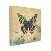 Студената цветна пеперутка гроздобер шема на животни и инсекти галерија за сликање завиткано платно печатење