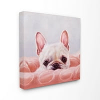 Слупел дома декор симпатично кутре портрет куче миленичиња сликарство платно wallидна уметност од Лусија Хефернан