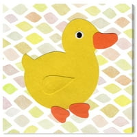 Wynwood Studio Animals Wall Art Canvas Prints 'Duck Kingdom' Birds - жолто, бело