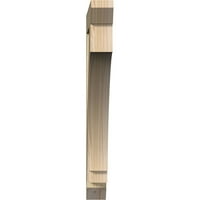 Ekena Millwork 4 W 38 D 38 H Imperial Slat Rough Sawn Bracket, Douglas Fir