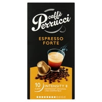 Caffe Perrucci, Espresso Forte - Јачина на капсули компатибилни со Nespresso, КТ