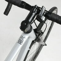 Decathlon Triban Abyss RC100, Aluminum Road Bike, 700C, брзина, сребро, екстра голема