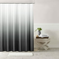 Домашна домашна печатена ткаенина 3Д текстурирани градиенти бои омбре дизајнирана ткаенина туш завеса 70 72