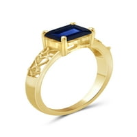Jewelersclub Sapphire Ring Rigntone Jewelry - 2. Carat Sapphire 14k златен сребрен прстен накит - Gemstone
