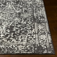 Уметнички ткајачи Харпуп Медалјон област килим, црна, 9 '12'6