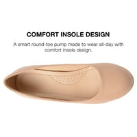 Ournourneyе женски Saar Comfort infort insole тесна ширина околу пети пети пумпи за петици