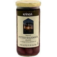 Кринос ги надигра маслинките Каламата во оцет саламура и маслиново масло, Оз