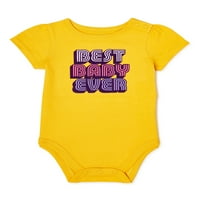 Garanimals Baby Girls Deer & Butterfly Graphic Bodysuit, големини 0 3m-24m