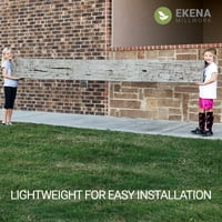 Ekena Millwork 10 W 8 H 22'l 3-страничен пеки кипарис ендуратан фау дрво тавански зрак, премиум хикорија