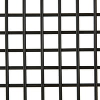 Modrn Nordic Blude ткаена железна жица квадратна корпа за складирање, сет од 2, црно