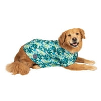 Justice Pet Pet Petiest Polyester Floral Dog Camp кошула, сина, xs