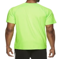 Времетраење на мажите на Reebok Брзо сув ракав Атлетска маица, до големина 5xl