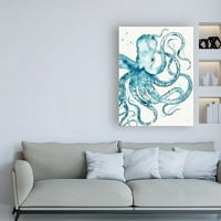Трговска марка ликовна уметност „Deep Sea VIII v Teal“ Canvas Art by Anne Tavoletti