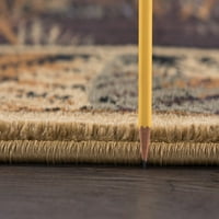 Новости област за килим со беж, кафеава дневна соба лесна за чистење