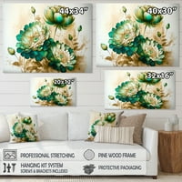 DesignArt Green Blooming Daisy I Canvas Wallидна уметност