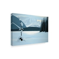 Трговска марка ликовна уметност „Замрзнато езеро“ платно уметност од Рон Паркер