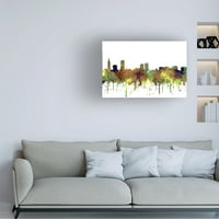 Марлен Вотсон 'Батон Руж Луизијана Skyline Safari Buff' Canvas Art