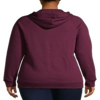 Championенски жени плус големина Poweblend Fleece Full Zip Hoodie