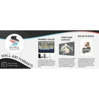 Ступеларска индустрија кафеава желка за морска живот графичка уметност сива врамена уметничка печатена wallидна