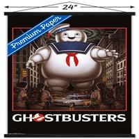 Ghostbusters - Останете puft marshmallow man wallиден постер со дрвена магнетна рамка, 22.375 34