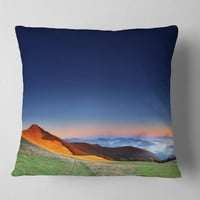 DesignArt величествено и разнобојно изгрејсонце - перница за фрлање фотографии од пејзаж - 16x16