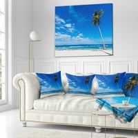 Дизајнрт Смирен летен одмор на плажа Филипини - Современа перница за фрлање морски плови - 16x16