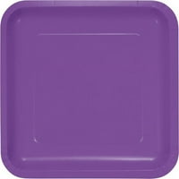 Допир на чинија за вечера во боја, квадрат, 9