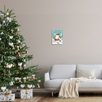 Indtres intures Среќни празници Фраза Дедо Мраз снежни шуми Гноми, 14, дизајн од Лиза Пери Вајтбуттон