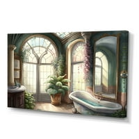 DesignArt Викторијанска бања Јас платно wallидна уметност