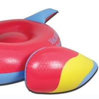 Маргаритавил базен со базен со тропски папагал надувување на надувување, црвен
