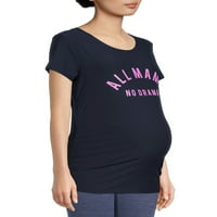 Време и вистинска графичка маица за породилно породилно