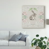 Трговска марка ликовна уметност „Hare & Antlers II“ платно уметност од Наоми Мекавитт