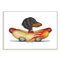 Stuple Industries Dachshund in Weenie Mobile Rayful Car Illustrication Graphic Art Необразована уметничка