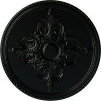 5 8 OD 3 4 P Milton таванот медалјон, рачно насликан џет црно