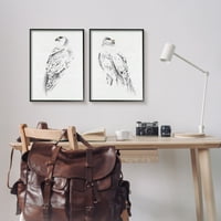 Sumn Industries White Hawk Зимски птици меки испрскани пердуви, 20, дизајн од Мелиса Ванг