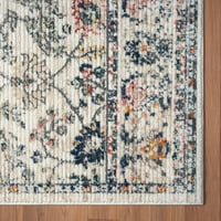 Белами разнобојно традиционално цветно високо-ниско-ниско кадифен полиестерски меур килим