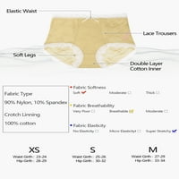 Единствени поволни цени, женски високи чекани од чипка од памук долна облека меки гаќички мултипак