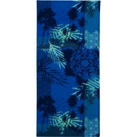Главни места 28 60 зајдисонце палма сина печатена пешкир за плажа, секоја