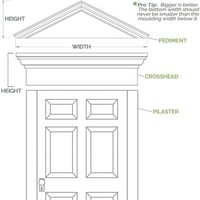 6 W 90 H 2 P два еднакви рамни плочи PVC Pilaster W Стандарден капитал и база