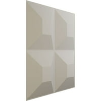 Ekena Millwork 5 8 W 5 8 h goster endurawall Декоративен 3Д wallиден панел, ултраковер сатенски цвет бело