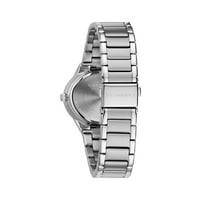 Caravelle дизајниран од Bulova Women's Silver-Tone Diamond Dial Watch 43p