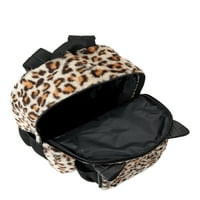 Ограничен премногу кадифен ранец со торба за ручек, Cheetah Kitty