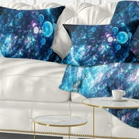 DesignArt Сина сферична планета меурчиња - Апстрактна перница за фрлање - 12x20