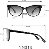 Nanette Nanette Lepore nn Women'sенски УВ заштитен правоаголен очила за возрасни