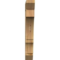 Ekena Millwork 4 W 22 D 30 H Balboa Slat Rough Sawn Brace, западен црвен кедар