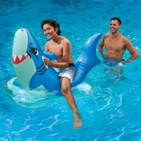 Bluescape сина ајкула за надувување на вода за надувување на вода, за деца, возраст и горе, унисекс